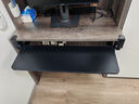 益观键盘托架免打孔抽屉架托免安装桌面滑轨夹桌下支架电脑鼠标收纳架 黑色（75*24CM可调高度滑轨款） 实拍图
