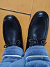 厨王厨师鞋防水厨房专用工作鞋防滑皮鞋男安全劳保鞋透气防油耐磨春夏 厨王1号/黑色升级款（皮面升级） 40 实拍图