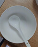 红牡丹 纯白陶瓷餐具套装骨瓷碗碟套装家用白色碗具礼盒釉下彩碗盘筷子 纯白28头鱼盘版 实拍图