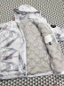 WASSUP HERMU羽绒服男冬季潮牌连帽羽绒服上衣服潮流渐变色情侣款白鸭绒外套 727-浅绿色 XL （建议120-130斤） 实拍图