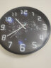 摩门（Momen）挂钟 客厅钟表创欧式意个性时钟银河石英钟14英寸 HJ0021 金属黑 实拍图
