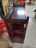 斋藏居茶柜茶水柜实木储物柜客厅置物架沙发边柜小型餐边柜酒柜茶台边柜 C歀深花梨色（80*35*88)无需安装 实拍图