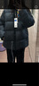 森马[明星推荐轻松羽绒]三防羽绒服男款男士羽绒服保暖厚面包服 深灰（灰鸭绒）20902 XS 实拍图