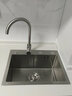 松派厨房水槽304不锈钢水槽双改大单槽水池盆洗菜盆台下盆洗碗槽 左排水槽0涂层-祼盆（无龙头） 500*400mm【国标SUS304假一赔十】 实拍图