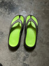 真维斯（Jeanswest）拖鞋男夏季踩屎感人字拖男外穿潮厚底沙滩凉鞋 棕绿 45码/46码  实拍图
