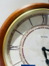 丽声（RHYTHM）木制静音石英挂钟欧式复古钟表创意印花圆形挂表客厅卧室办公室时钟cmg272nr06 实拍图