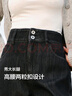 森马（Semir）森柔牛仔|牛仔裤女高腰直筒裤2024冬加绒拖地裤保暖109724124006 实拍图