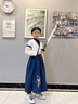 爱宝适儿童汉服六一男女童国学服夏古装中国风学生儿童节演出服三字经 如意拼接-直袖款 140 实拍图