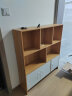 蔓斯菲尔（MSFE） 书架简约落地收纳多功能大容量省空间储物架多层置物书架柜子 【10格】100*24*180cm松木色 实拍图