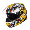 坦克摩托车头盔揭面盔T270双镜片3C多场景防雾透气长途骑行四季 黄色醒狮【店长推荐】【镀银镜片+头套】 L（建议头围56-58cm） 实拍图