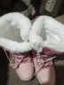 南极人雪地靴女防寒40度加绒防水防滑东北哈尔滨棉鞋户外登山冬季 粉色 加绒加厚 36 可拍大一码 实拍图