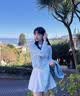 邦帛世百褶裙女春夏新款高腰显瘦a字短裙子半身裙日系学生防走光jk短裙 A字百褶裙短裙【白色】 M 适合90-100斤 实拍图