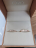 CRD克徕帝【现货闪发】契合钻石情侣款对戒婚戒结婚订婚钻戒铂金戒 18K玫瑰金色一对 男戒约3分 女戒约5分 实拍图