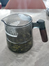 极简造物木把月牙公道杯一体带茶滤网玻璃茶壶分茶器大号茶水分离茶具配件 升级600ML【烟灰款】 实拍图