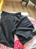 安踏运动五分裤男2026夏季新款宽松梭织薄款直筒冰丝凉感速干透气短裤 基础黑-4 【 棉质针织-斜插口袋】 M (170)  (适合100-120斤) 实拍图