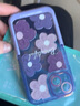 范塔希 适用苹果16promax手机壳iphone16手机壳保护套紫色油画花韩风女款隐形支架硅胶软壳防摔 隐形支架-满屏花朵 iPhone 13 实拍图