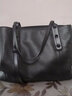 viney包包女包品牌手提托特包牛皮妈妈包中年送生日情人节礼物女朋友 【黑色】新年送老婆实用高档大容量轻奢通勤单肩包 实拍图