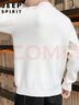 JEEP SPIRIT吉普毛衣男秋冬季半高领针织衫男外套线衣打底衫 白色 L  实拍图