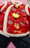 巴拉巴拉童装儿童衣服宝宝套装婴儿周岁礼服2025新款男童女童新年季两件套 红色调00366 90 实拍图
