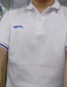 李宁 短袖polo衫男女同款夏季新款透气翻领t恤男单位团购订制棉运动服 男款-标准白【速干】 L 实拍图