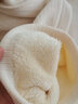简蜓休闲裤女2025冬季新款加绒加厚雪尼尔阔腿裤女士直筒羊羔绒女裤秋 杏白色【特厚羊羔绒北方过冬】 L (110-120斤左右) 实拍图