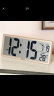 汉时（Hense）创意电子钟万年历大屏数字挂钟台钟液晶显示多功能闹钟客厅卧室座钟HA88金色 实拍图