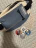 帝行腰包男女斜挎包背包百搭运动大容量男女士单肩包学生挎包小胸包 黑白拼色+猩猩挂件+随机徽章四个 实拍图