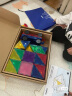 弥鹿（MiDeer）儿童玩具钻面磁铁彩窗磁力片100片（含小车*2）+收纳袋 晒单实拍图