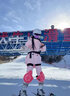DOOK SNOW 新款滑雪服女套装韩版单板双板防风防水保暖夹棉滑雪装备 808粉色+605粉色（牧途雪） XL （120-130斤） 实拍图