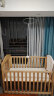 斯达露娜婴儿床（纯榉木实木）环保bb宝宝新生婴乐谷摇篮可移动拼接大床 榉木床（4档调节）床+床垫+蚊帐 晒单实拍图