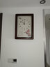 汉时（Hense）创意中式挂钟客厅长方形挂表静音时钟石英钟表HW118竖版牡丹53cm 实拍图