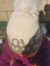 浩冠 帽子女冬季户外骑车防风帽加厚加绒保暖毛线帽围巾冬天防寒针织帽 米色 帽子围脖两件套 实拍图