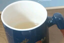 瓷牌茗茶具紫砂茶杯陶瓷木柄马克杯茶水分离水杯带盖泡茶杯可定制节日礼物 紫砂光面木柄三件杯-礼盒装 实拍图