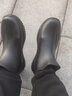 抒融雨靴水鞋耐磨防水雨鞋男款防滑四季夏季饭店厨房胶鞋加绒短筒时尚 男款黑色【可拆棉】拍大1码 41 实拍图