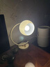 苏柏雪（suboxue）简约现代台灯卧室床头灯书房玻璃北欧创意温馨可调光插电装饰灯具 A款/米黄色 调光开关（暖光+调亮度） 实拍图
