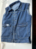 狄帝鲨 牛仔马甲男外套春秋季大码马夹休闲港风潮流ins背心青年无袖坎肩 一木森-Y882-蓝色 2XL 【155-175斤左右】 实拍图