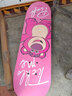 迪士尼（Disney）滑板儿童闪光初学男孩女生四轮双翘板刷街枫木滑板车生日礼物 入门款-草莓熊闪光+护具背包 实拍图