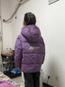 雅鹿2025新款洋气儿童羽绒服男童女童宝宝中大童小童冬季加厚外套冬装 浅紫色 泡芙保暖 160 尺码偏大，正码正拍 实拍图