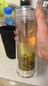 清涟高档水晶级男士双层玻璃杯茶杯防烫车载商务礼品定制泡茶办公水杯 山水知音 水晶盖 300ml 实拍图