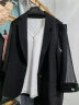 娜尔思（NAERSI）商场同款通勤一粒扣七分袖西装领西装女外套2024春季新款 黑色 XL 晒单实拍图