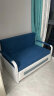 耀沉【24小时发货】折叠沙发床两用小户型客厅双人多功能沙发床可储物 蓝色绒布（舒适款）其他颜色留言 宽1.2米长1.93米 6cm海绵2cm乳胶 实拍图