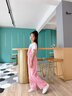 女童春装套装2026新款美式复古大童背带裤时髦秋夏季女孩两件套潮 粉色背带裤 140cm 实拍图