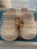 贞喜气可爱洞洞鞋女防滑外穿踩屎感拖鞋居家运动舒适软底包头凉鞋沙滩鞋 米白色【奶酪面包】 36-37 实拍图