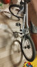 迪卡侬混合路面自行车RIVERSIDE变速钢制车架青少年儿童带脚撑车铃 2021白色20寸带脚撑(不可变速) 实拍图
