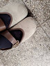 西遇包头半拖鞋女2025春季新款日系复古棕色懒人平底穆勒鞋勃肯鞋 浅灰色 37 实拍图
