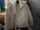 马克印象2025秋冬新款羽绒服女短款立领休闲百搭90白鸭绒小个子时尚外套女 DH106   白色 L （120-140斤） 实拍图