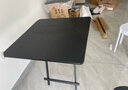 曙亮折叠桌 餐桌便携式户外摆摊小桌子家用小户型方桌80*80*74黑色 实拍图