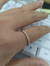 喜钻18K金群镶钻戒对戒钻石戒指简约时尚排戒可叠戴尾戒新年礼物 18K玫瑰金15分 实拍图