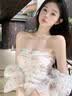 浪莎内衣女前扣无肩带聚拢防滑纯欲蕾丝无钢圈隐形文胸美背婚纱用胸罩 实拍图
