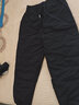 鸭鸭羽绒裤女秋冬季新款鸭绒卫裤高腰显瘦弹力工装棉裤休闲哈伦裤 黑色 L 实拍图